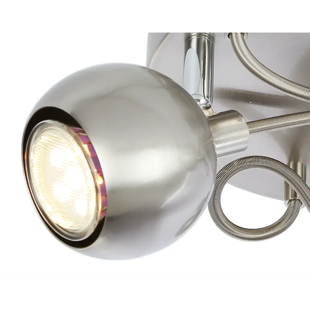 Satin 3 Way Spotlight Ceiling Adjustable Lighting LED GU10