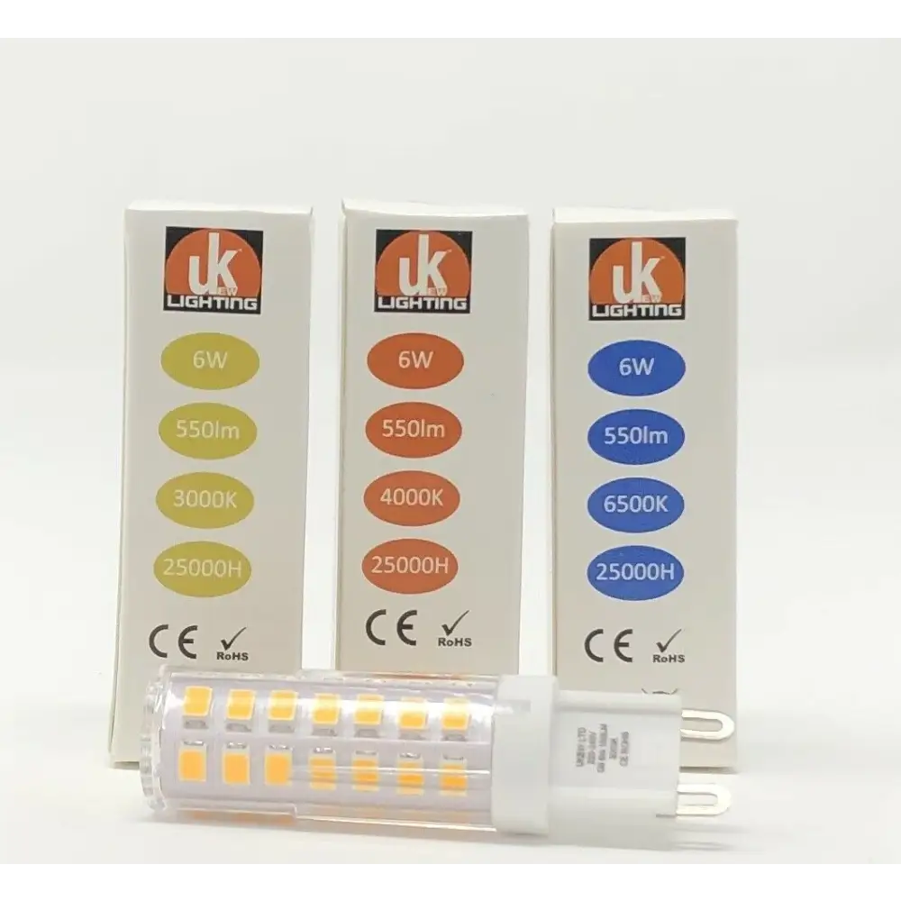5XG9 LED super bright 6W Capsule Light Bulb True Replacement For G9 Halogen UKEW®