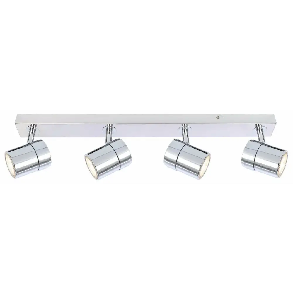 New Chrome 4-Light Ceiling Spotlight LED GU10 UKEW