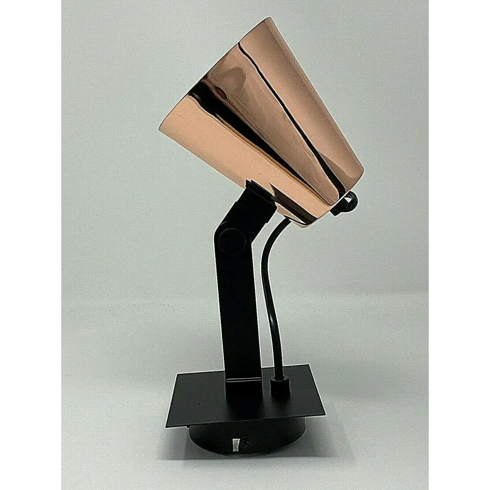 Bedside wall light Adjustable with Rocker Switch, Copper & Black UKEW