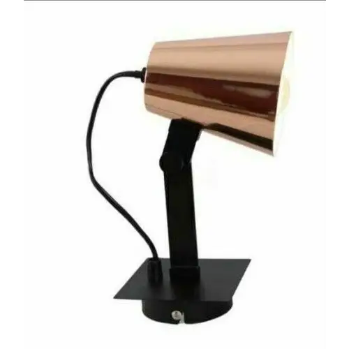 Bedside wall light Adjustable with Rocker Switch, Copper & Black UKEW