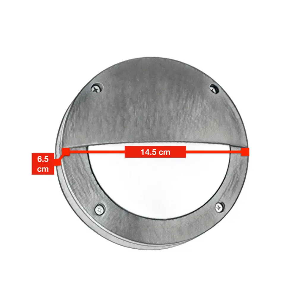 Outdoor Mini Bulkhead Round Eyelid Design IP65 Waterproof - Dimensions 14.5 cm by 6.5 cm