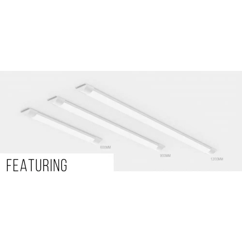 Slimline Integrated LED Batten ceiling light Fitting Low Profile 2,3,4 Ft UKEW®
