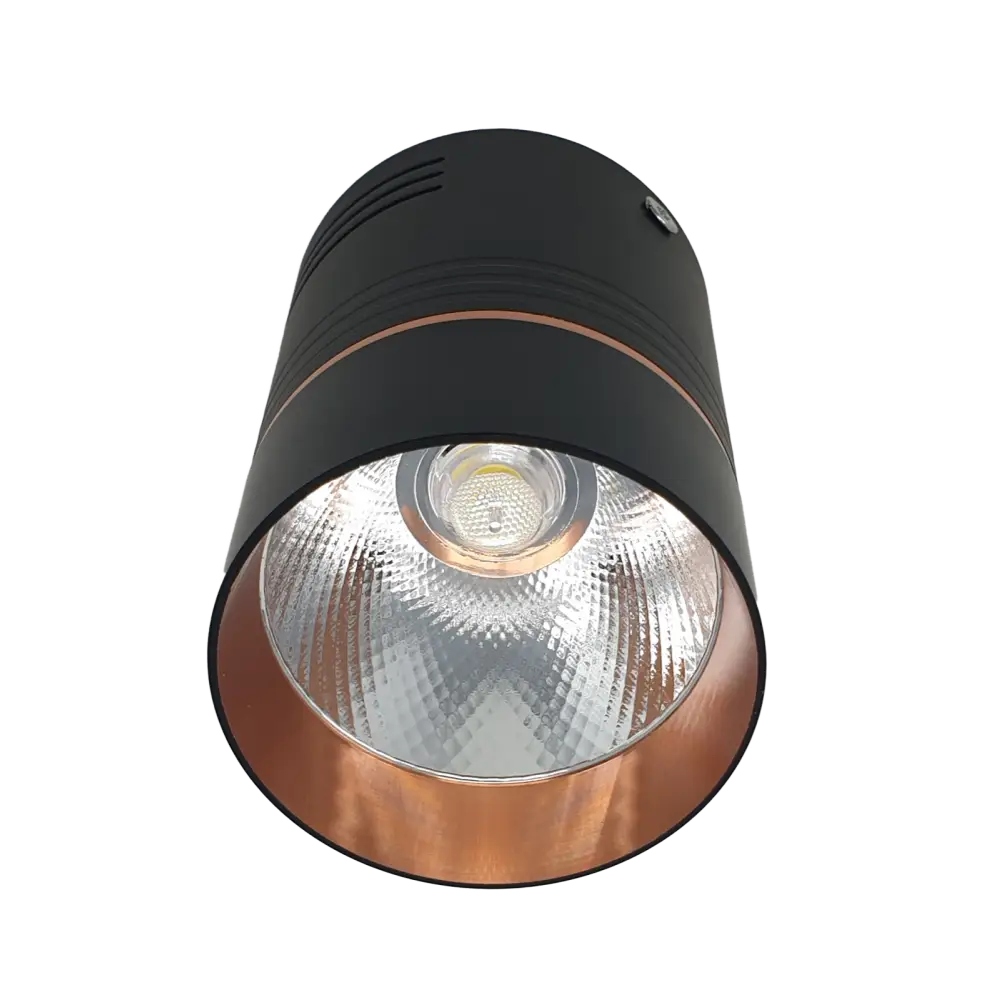 Decorative Ceiling Surface Mount Downlight Spotlight Copper & Matt Black 10W LED UKEW
