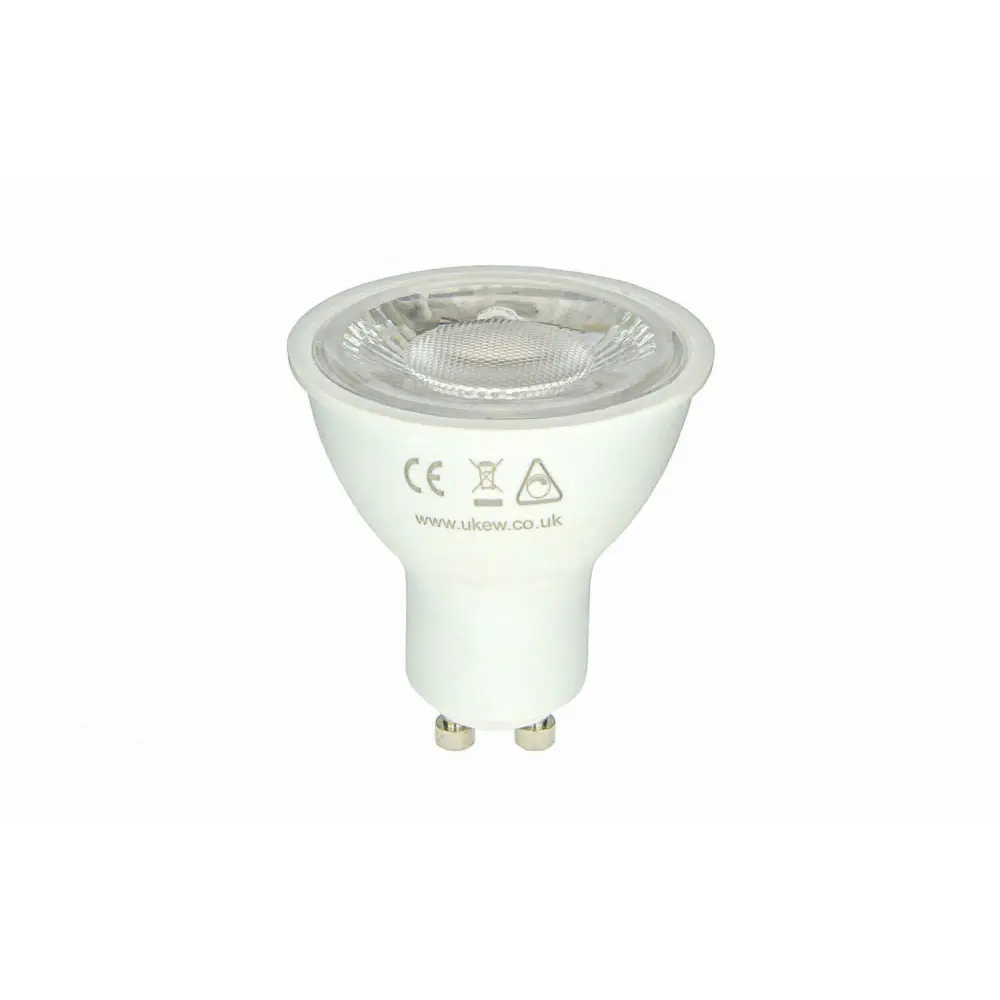 10 x Bright GU10 Dimmable 6W LED Bulbs 5000K - 6500K UKEW