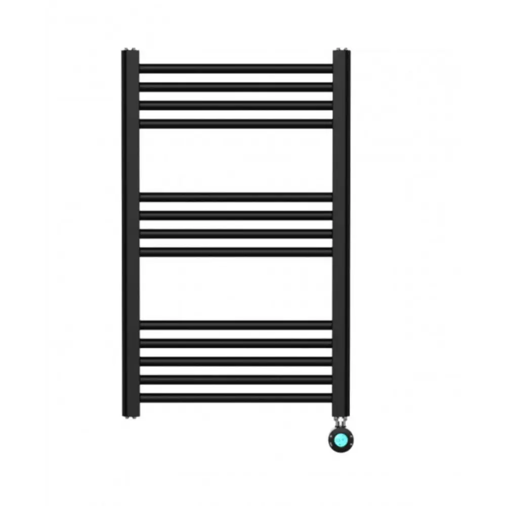 Electric Towel Radiator Liquid Filled Straight Chrome With Thermostat 250W - Light fixtures UK