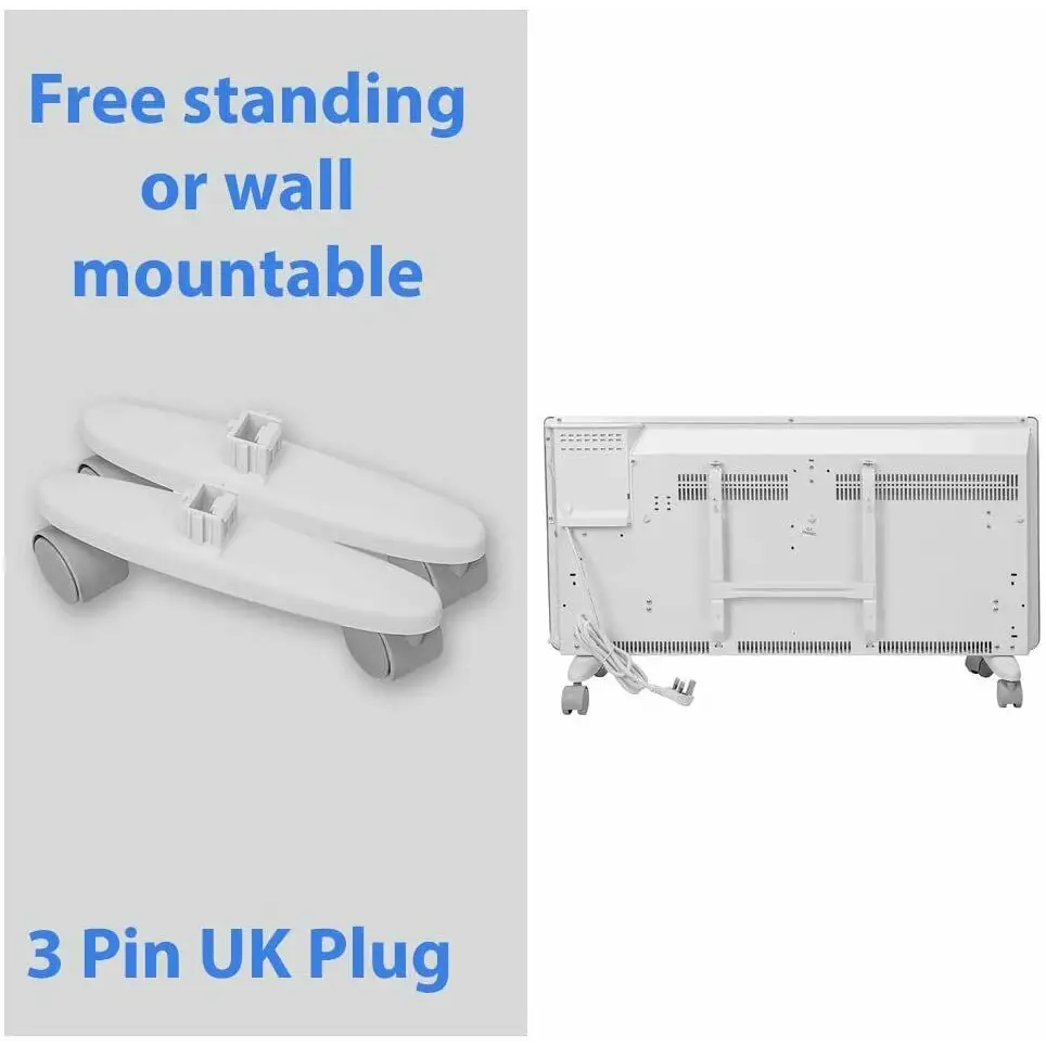 Energy saver Wall heater 2.00 KW Panel Convector Heating Digital Timer UKEW