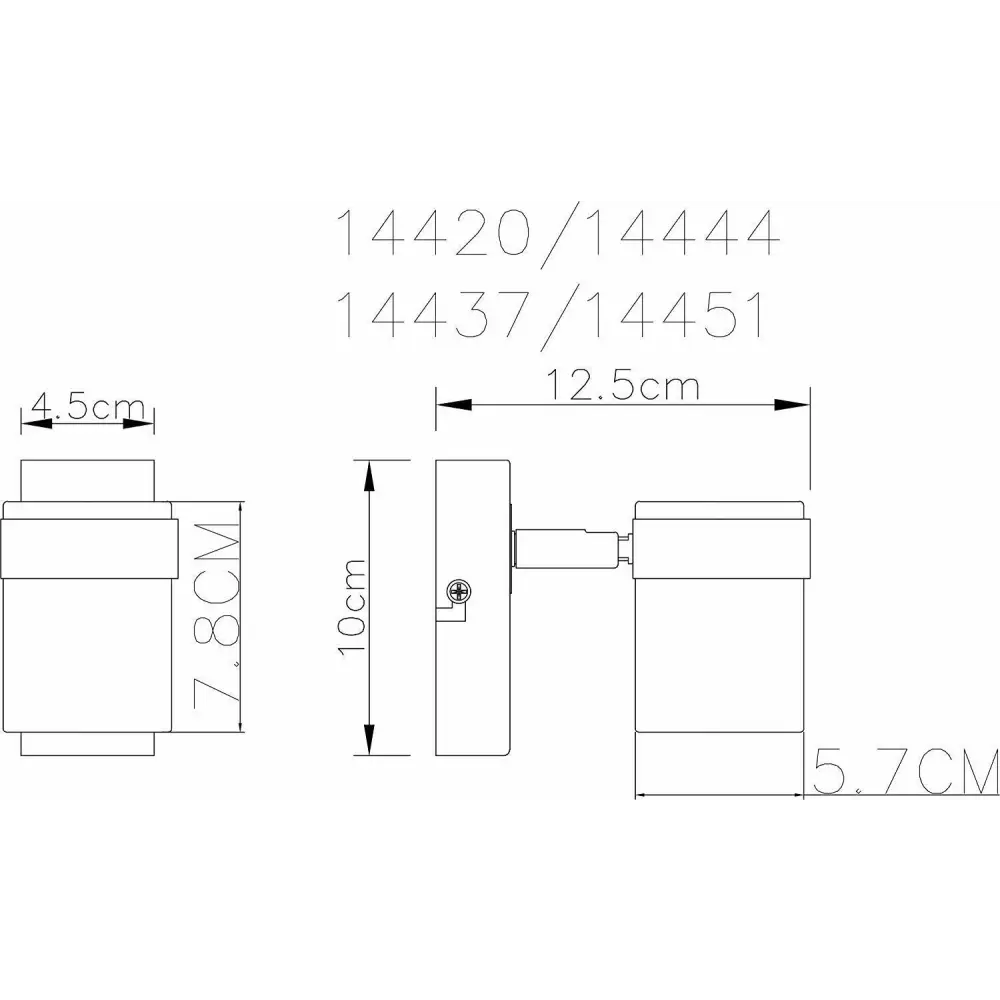 Single LED Ceiling or Wall Spotlight Spot Lights Fittings (Chrome or Satin) UKEW