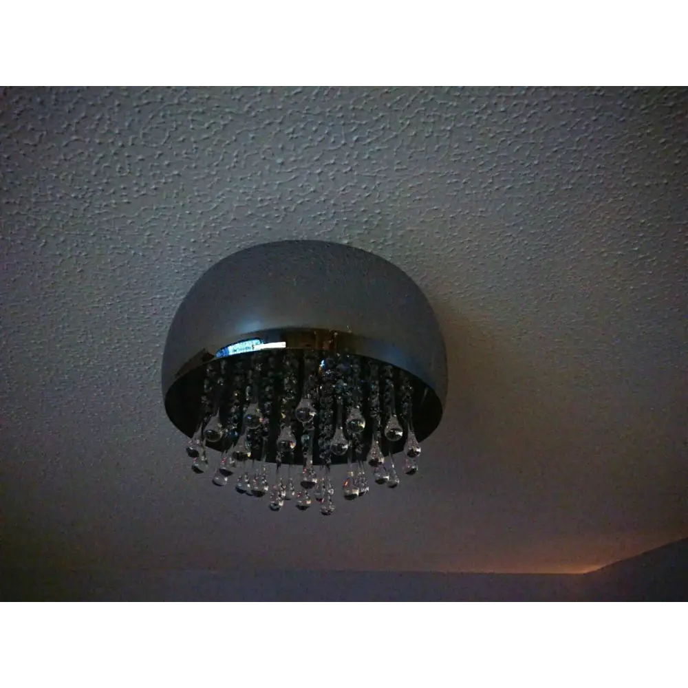 Waterfall 5 Light Flush Ceiling Decorative Ceiling Light smoked glass UKEW