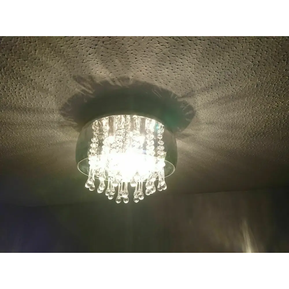 Waterfall 5 Light Flush Ceiling Decorative Ceiling Light smoked glass UKEW
