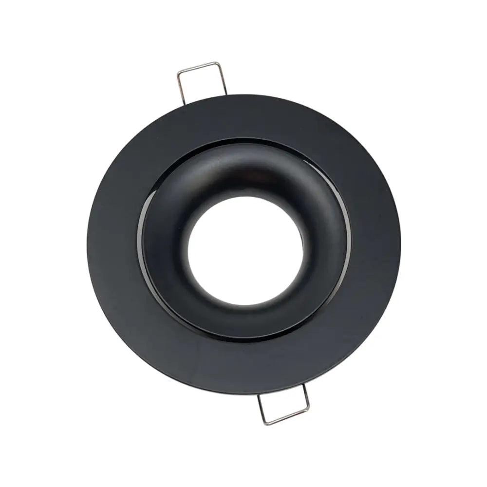 Black GU10 Scoop Tilt Directional Recessed Ceiling Spotlight Downlights UKEW