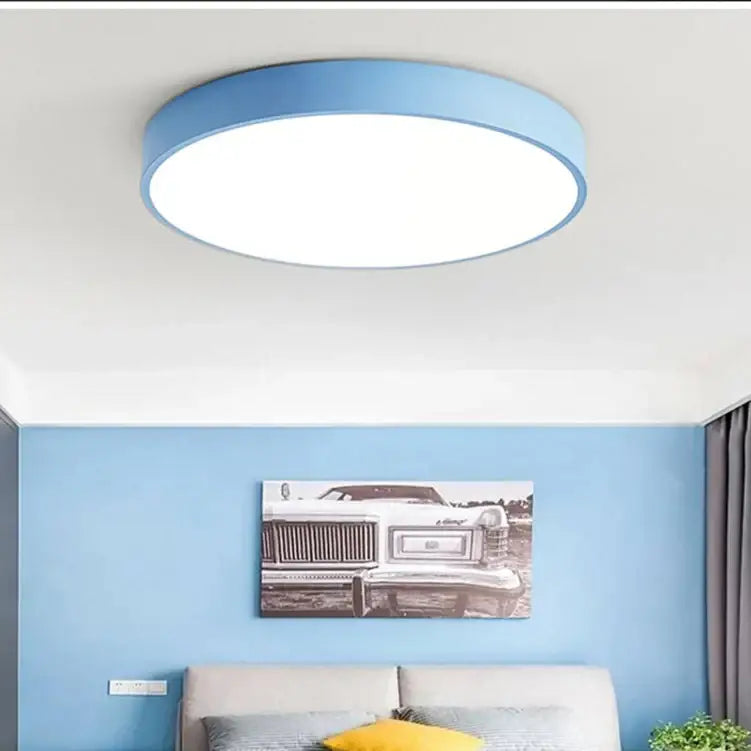 Large Blue LED Ceiling Light with Wall Switch for Modern Home Decor - Home Furniture & DIY:Lighting:Ceiling Lights &