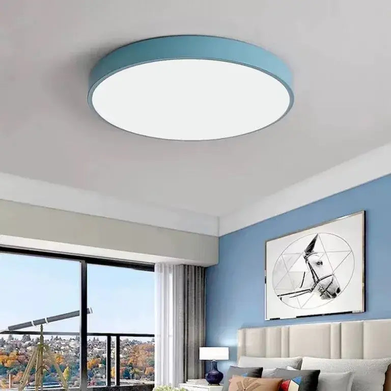 Large Blue LED Ceiling Light with Wall Switch for Modern Home Decor - Home Furniture & DIY:Lighting:Ceiling Lights &