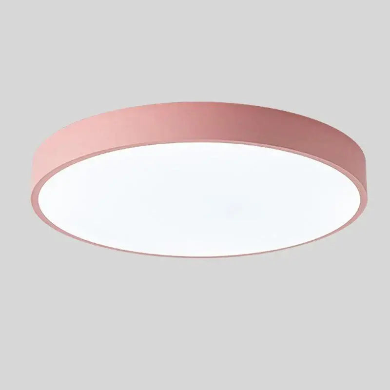 Large Pink LED Ceiling Light with Wall Switch for Modern Home Decor - Home Furniture & DIY:Lighting:Ceiling Lights &
