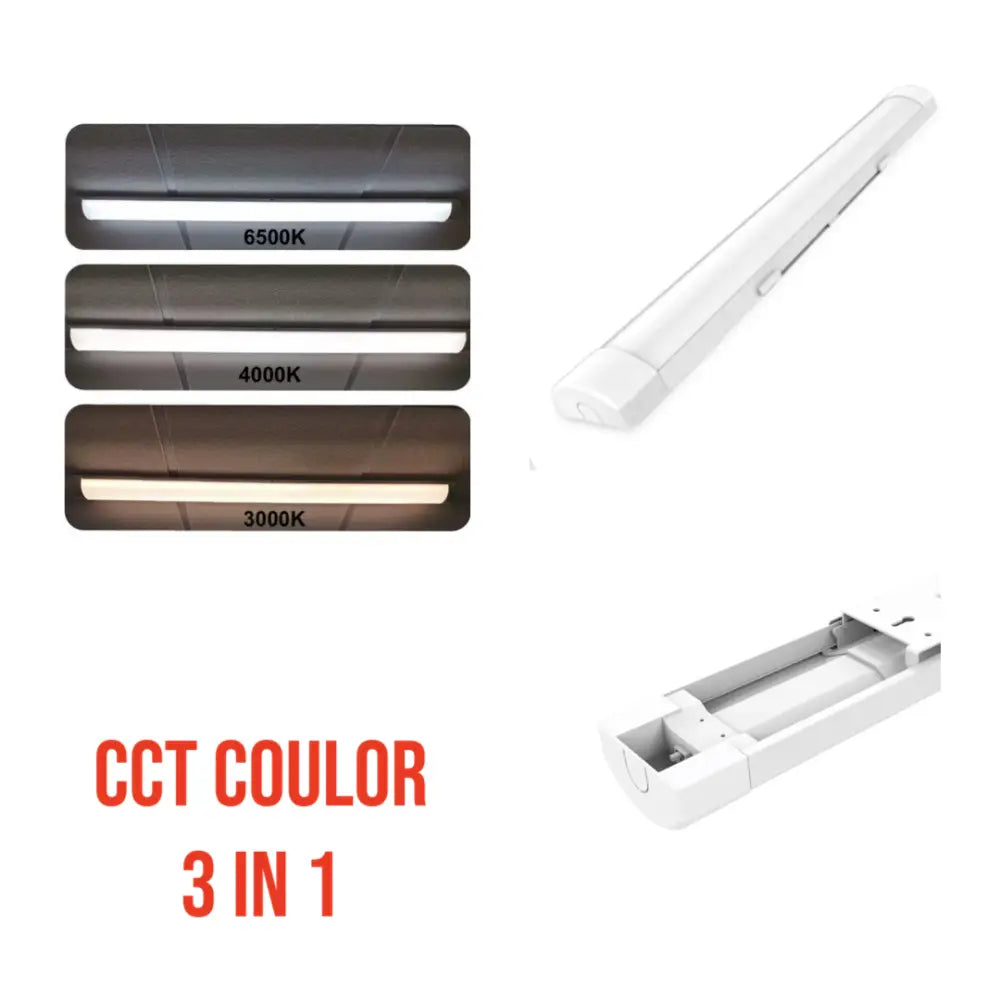 LED Strip Batten Lights 4FT Tube Lights Garage Workshop Office LED super bright UKEW