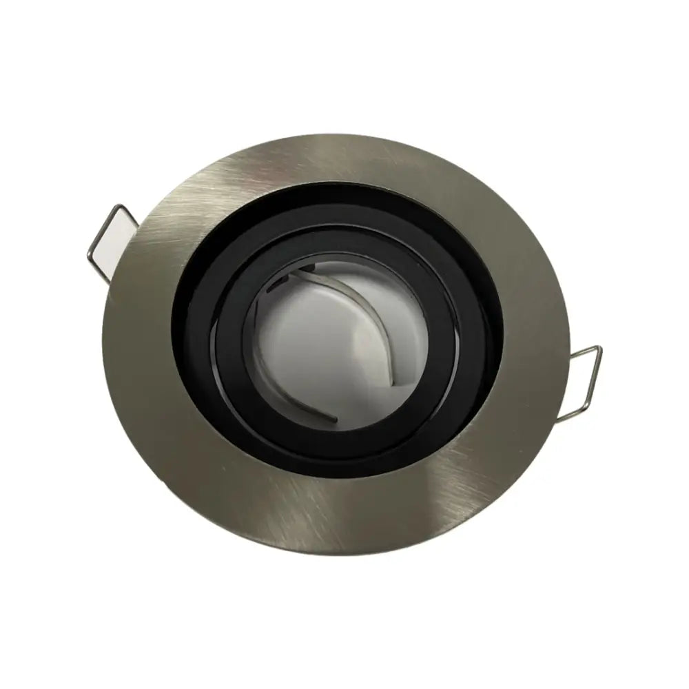 4 X   Round Recessed Premium Ceiling GU10 Downlight Spotlights In Brushed chrome UKEW