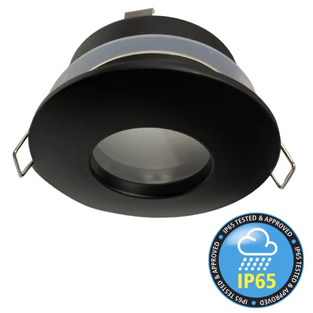Matt Black Bathroom Ceiling Light Downlight Spotlight IP65 UKEW