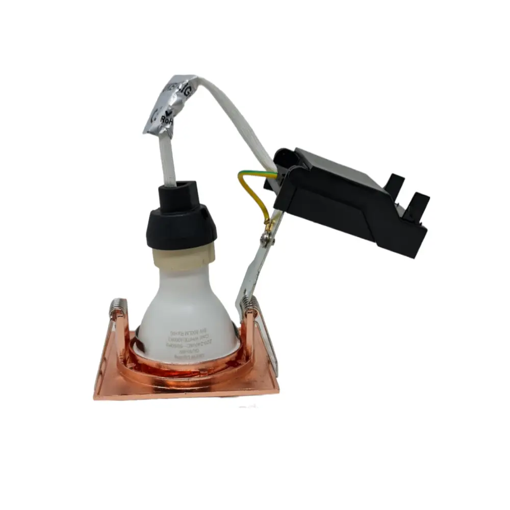 Modern LED Recessed Ceiling Lights in Rose Gold Copper Finish - DownLight