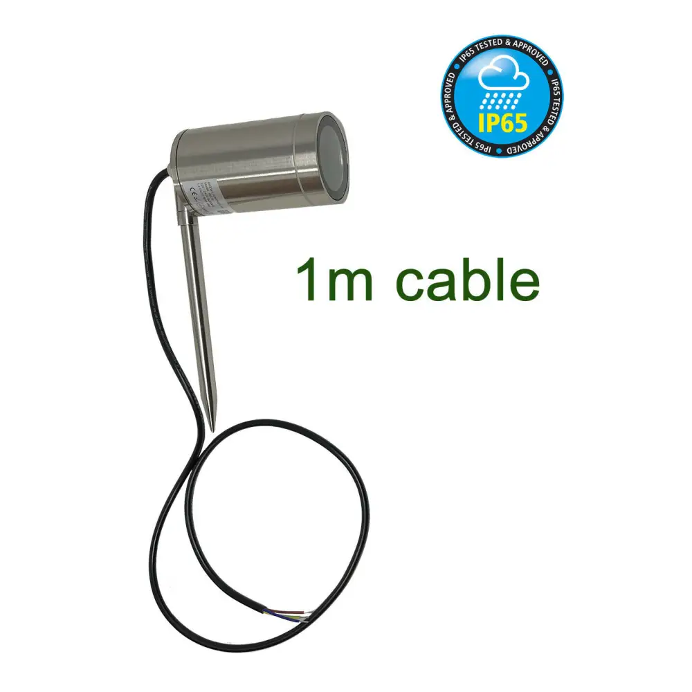 Garden Floor Ground Mount GU10 Spotlight IP65 Outdoor Spike Lamp Pack of 4 UKEW