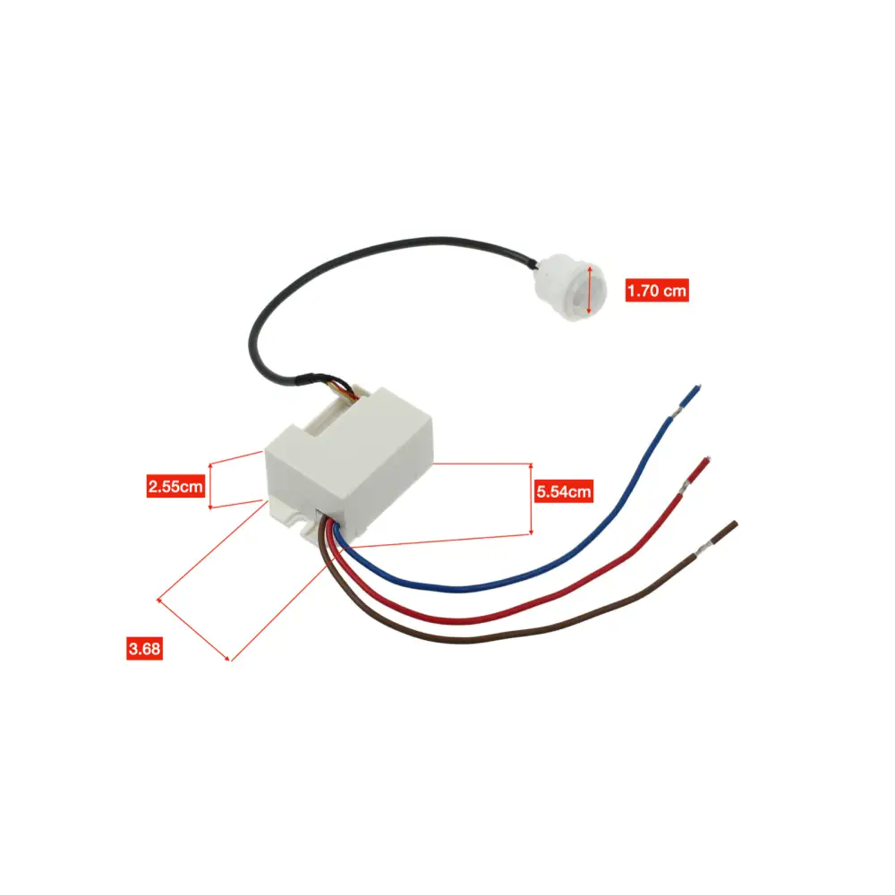 PIR Ceiling Motion Sensor Light Switch Mini Recessed 360" ukew