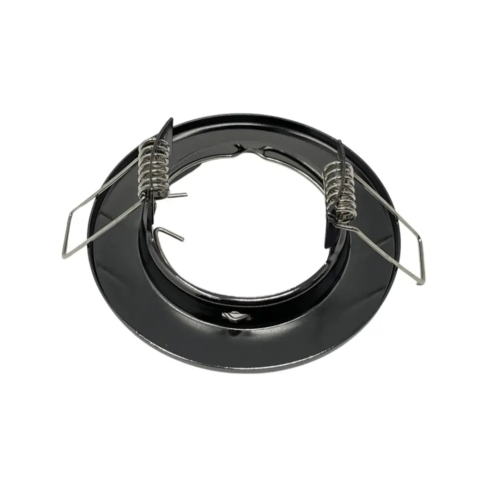 GU10 MAINS 240V FIXED DOWNLIGHT SPOTLIGHT RECESSED CEILING LIGHT LED BLACK CHROM UKEW