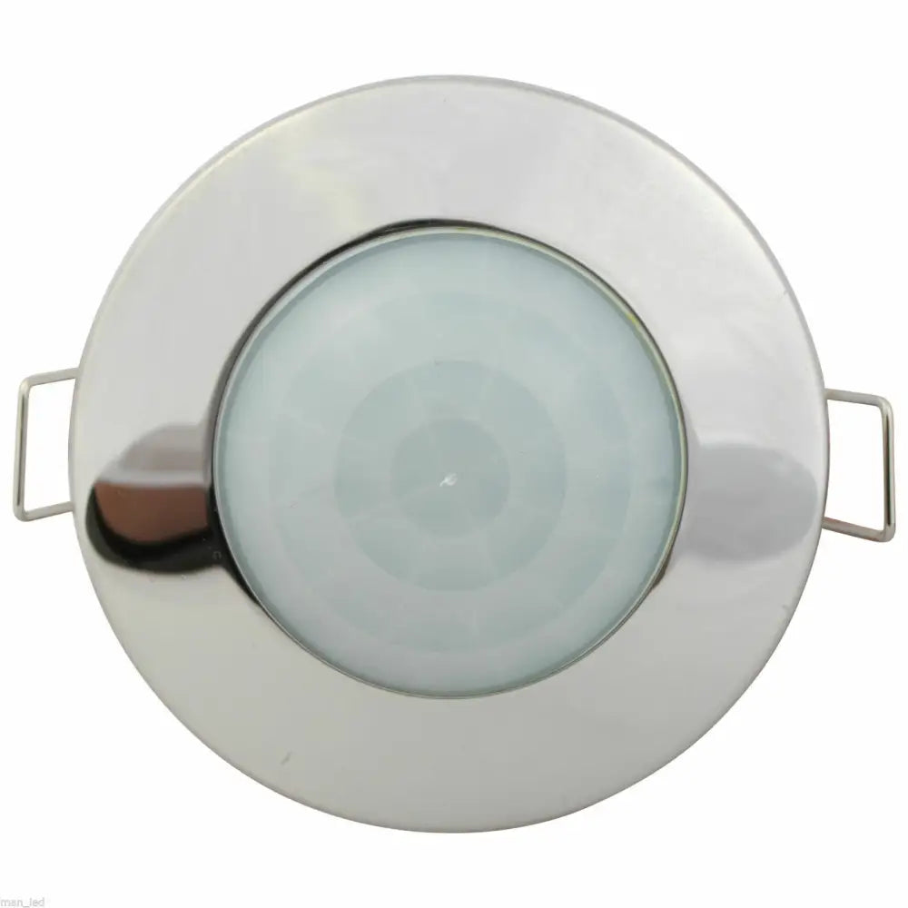 Motion Sensor Detector PIR 360 Recessed PIR Ceiling Occupancy Light Chrome UKEW