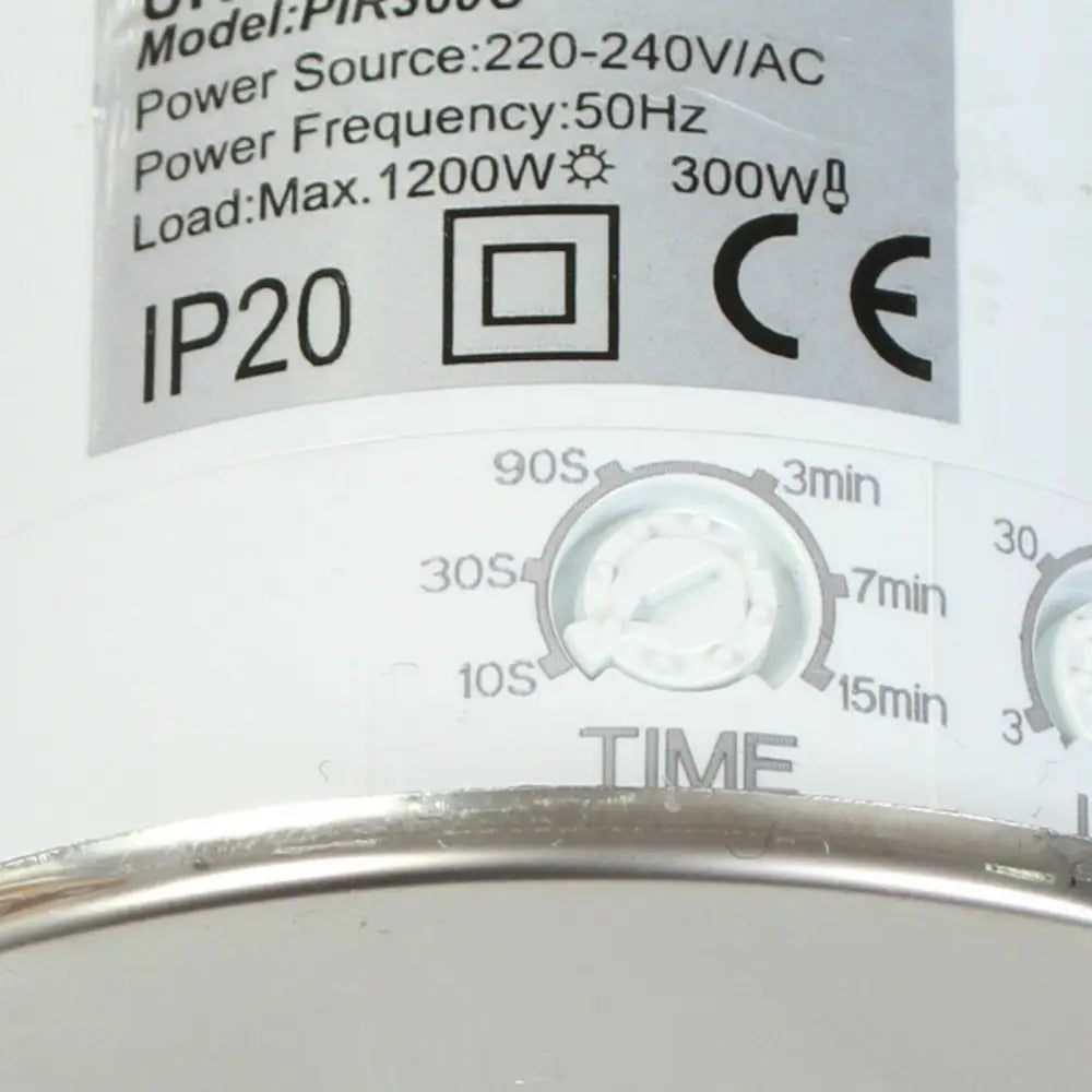 Motion Sensor Detector PIR 360 Recessed PIR Ceiling Occupancy Light Chrome UKEW