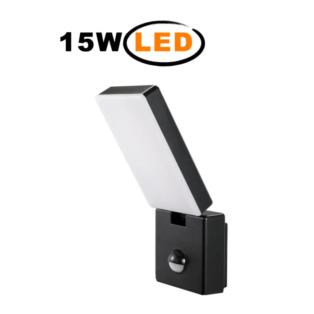 Power full PIR Infrared Motion Sensor Outdoor LED Flood Wall Light 15W, 4000K UKEW