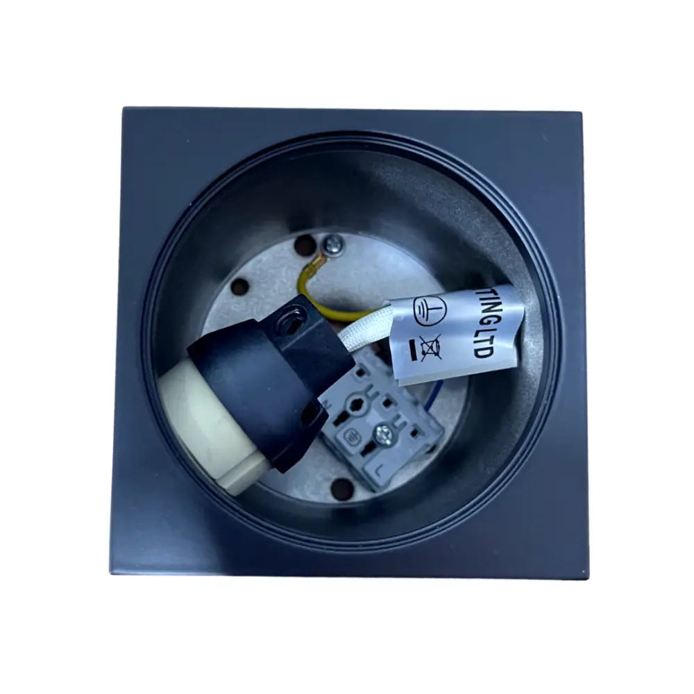 Ceiling Light Surface Mounted Downlight GU10 Spot Square Black& Rose Gold IP20 UKEW
