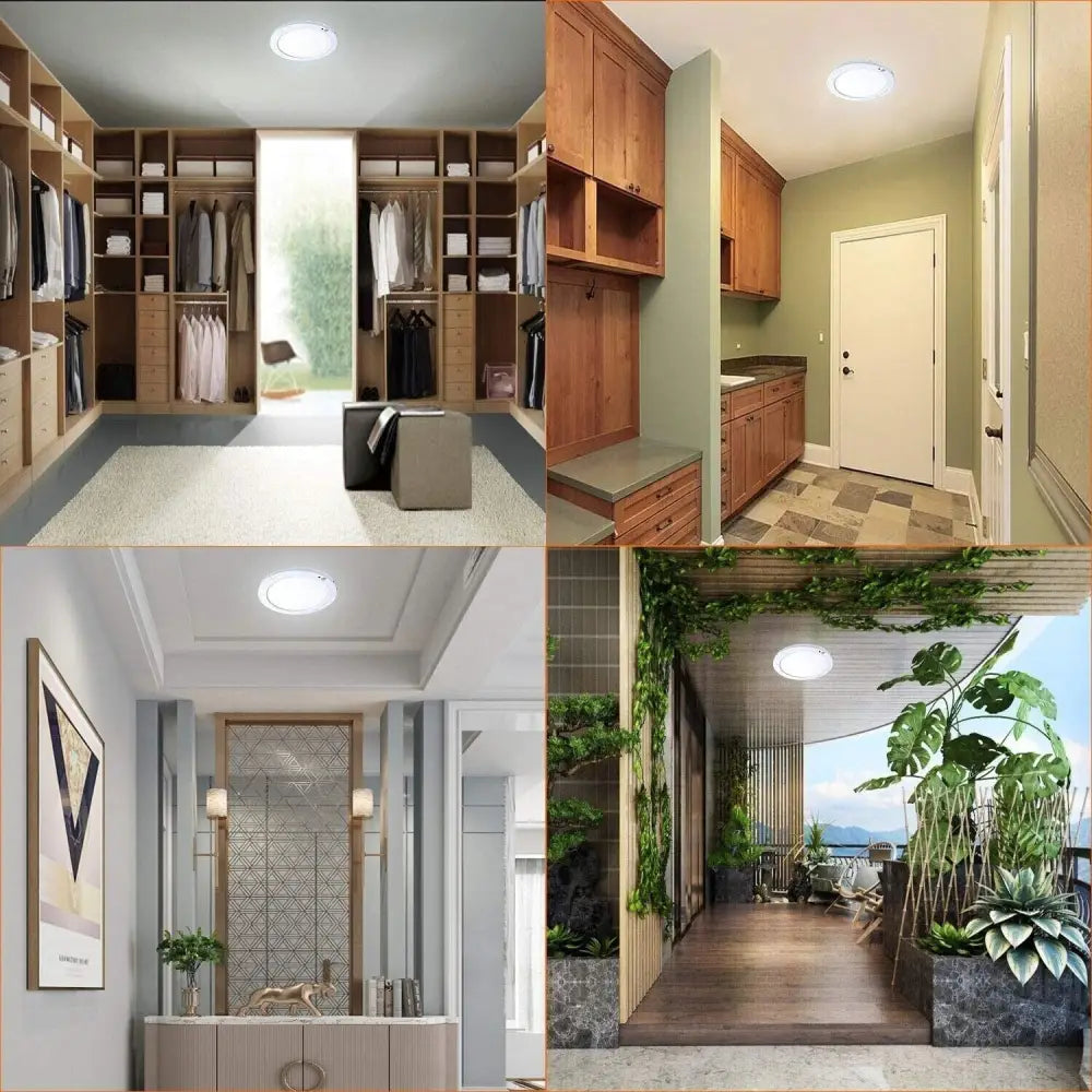 Round LED Ceiling Light with PIR Detection Range for Indoor - Home Furniture & DIY:Lighting:Night Lights