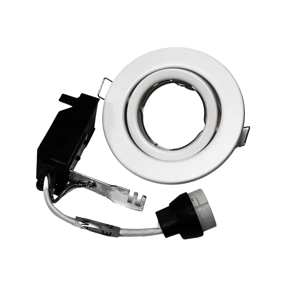 GU10 Ceiling Tilt Directional Recessed Spotlight Downlights White UKEW