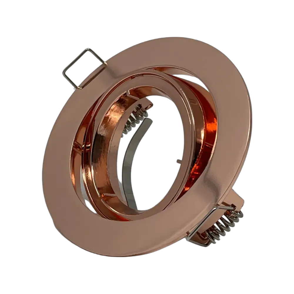 Pack of 10 Rose Gold Downlights GU10 Ceiling Tilt Recessed Spotlight twist lock Lock & Lock