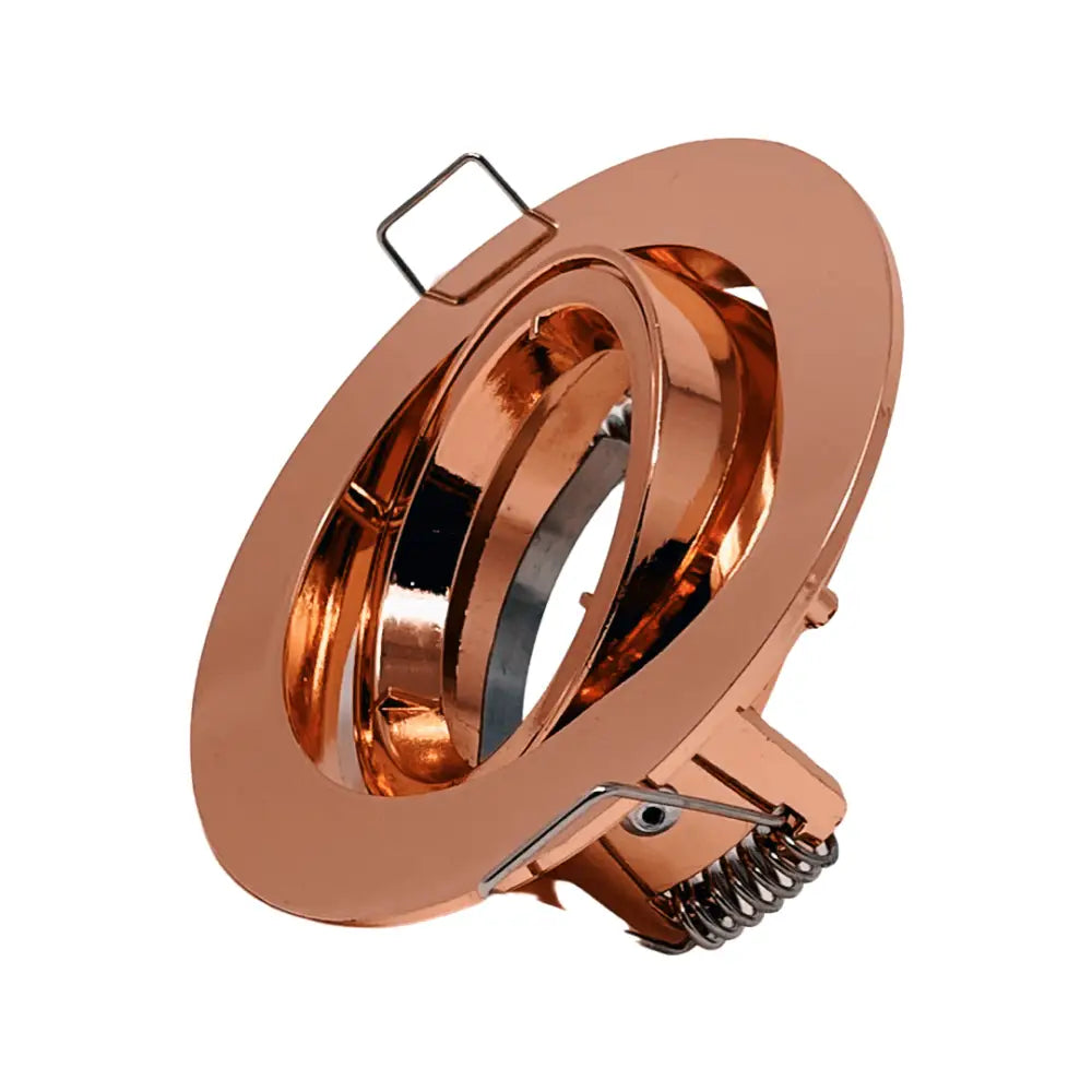 Pack of 10 Rose Gold Downlights GU10 Ceiling Tilt Recessed Spotlight twist lock Lock & Lock