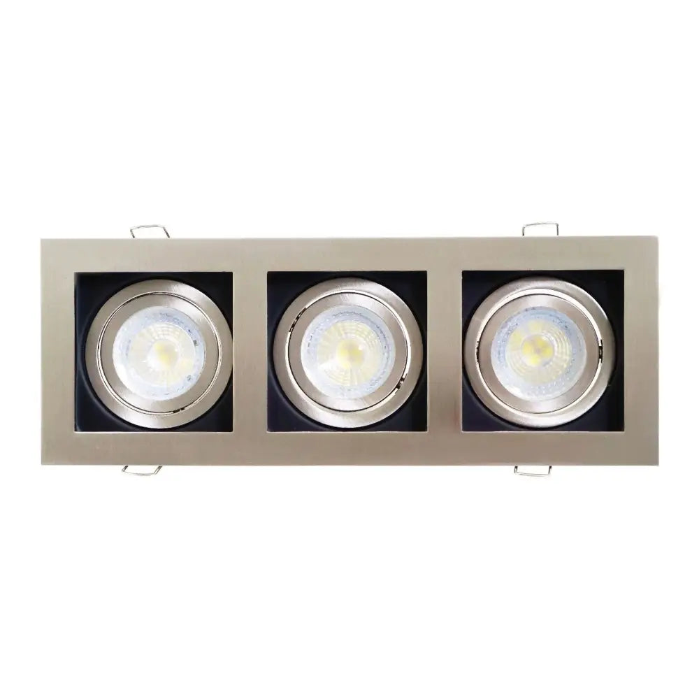Ceiling Spotlight Recessed Downlight GU10 Fitting Square Chrome &Black UKEW