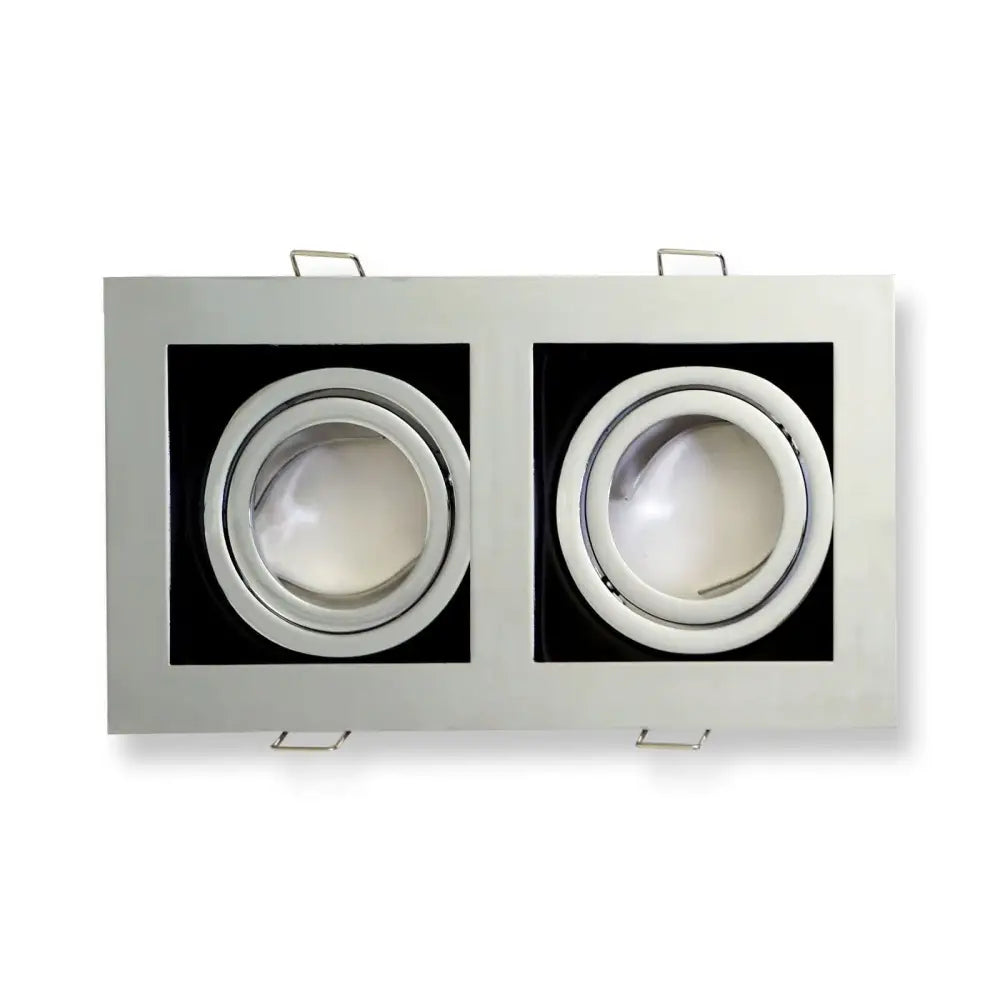 Ceiling Spotlight Recessed Downlight GU10 Fitting Square Chrome &Black UKEW