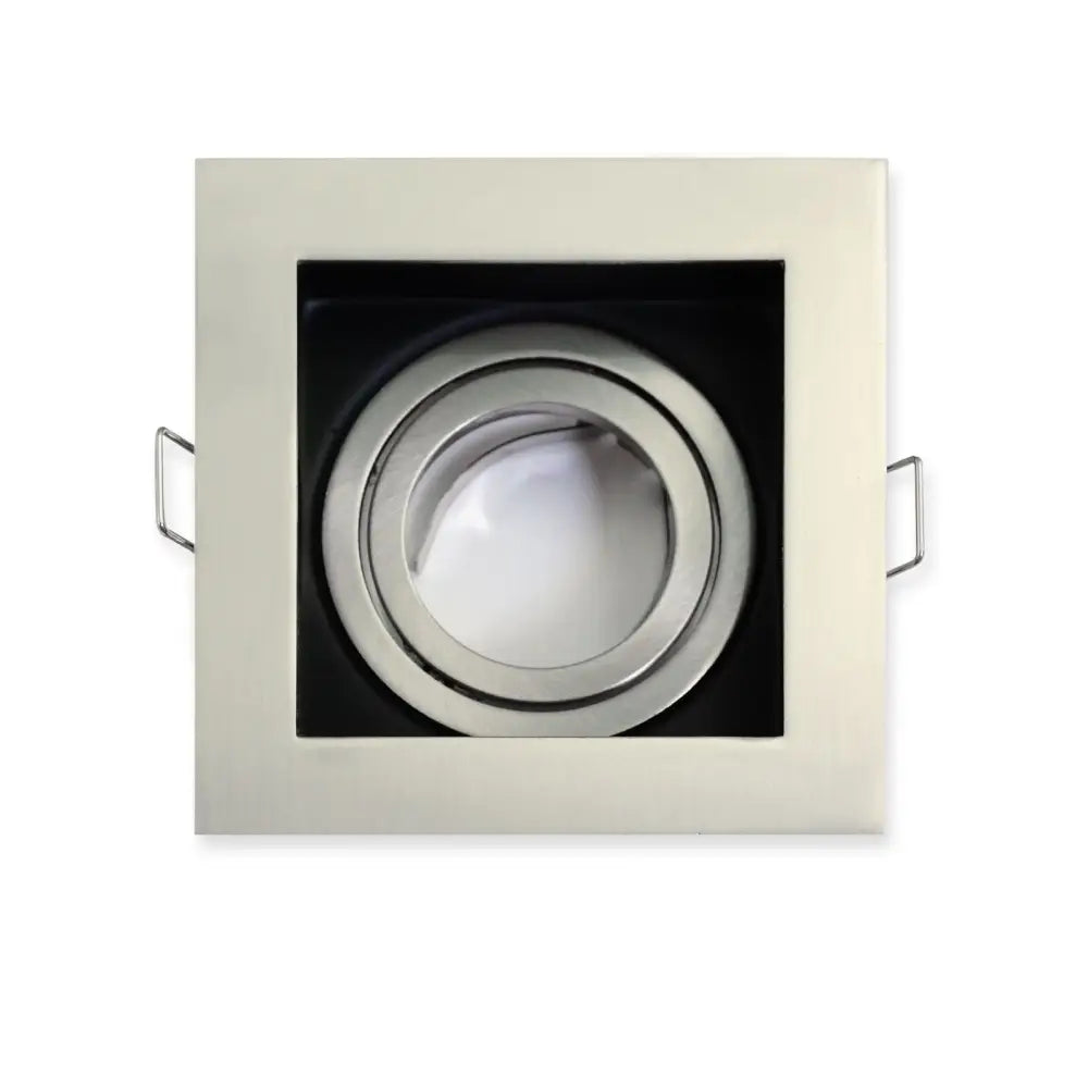 Ceiling Spotlight Recessed Downlight GU10 Fitting Square Chrome &Black UKEW