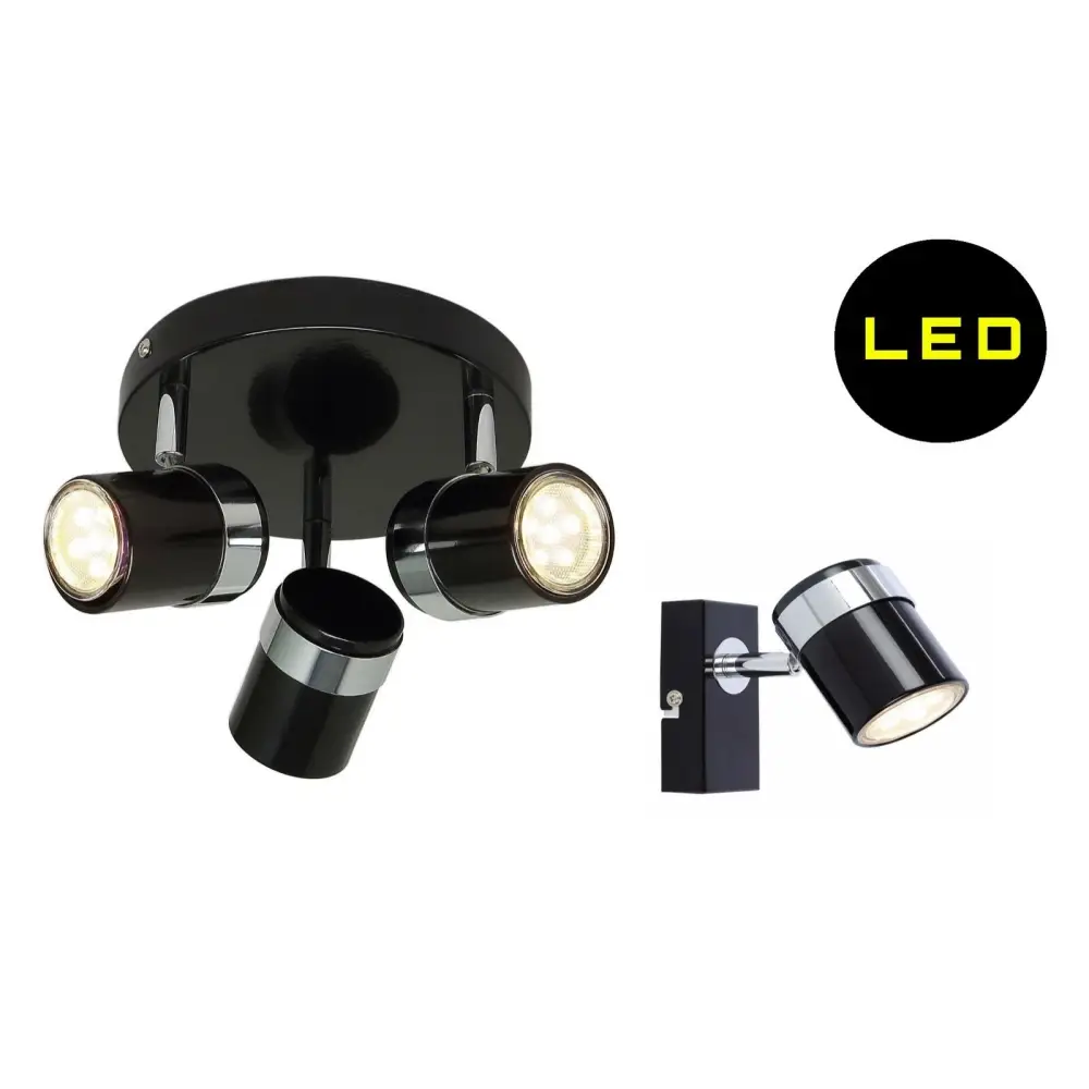 Single wall Light Or way black ️ ceiling spotlight GU10 UKEW®