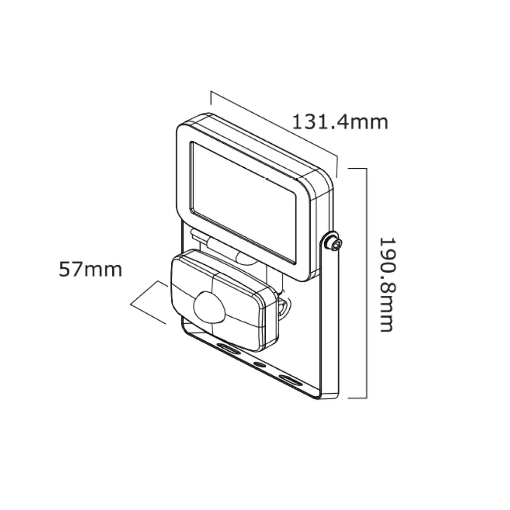 UKEW Slim LED Floodlight 10, 30, 50 Watt, PIR Sensor, Rain safe, Black,IP65 UKEW