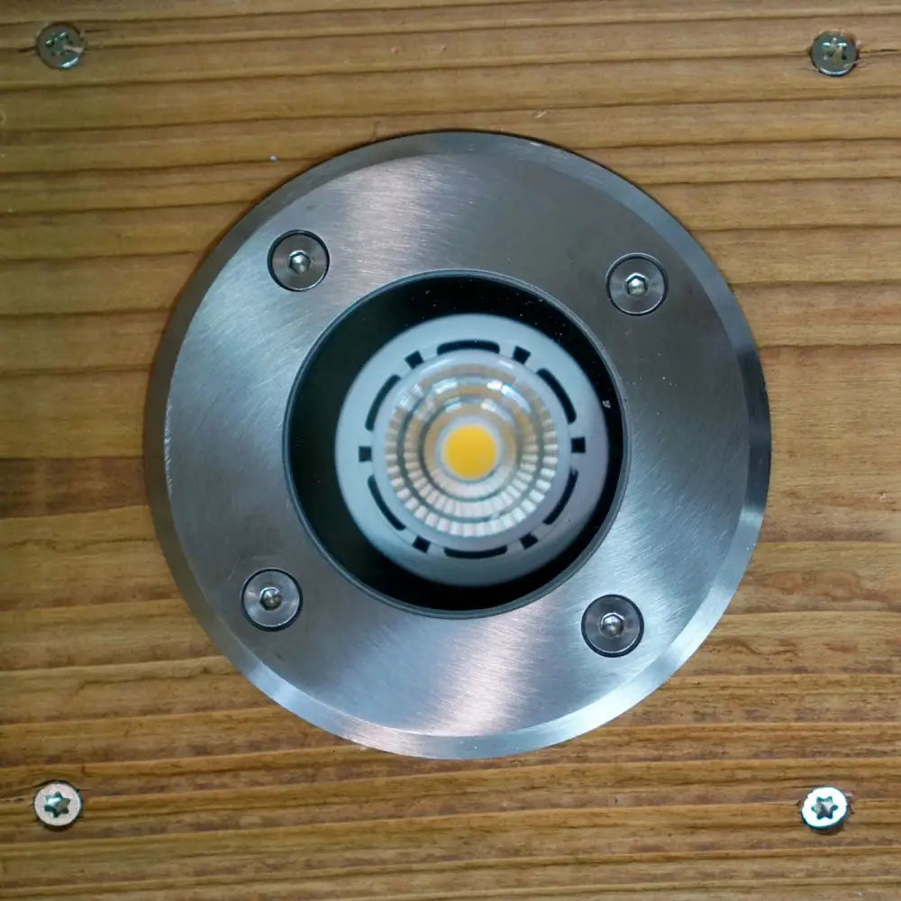 Ground light outdoor light Round S/Steel HiGrade Walkover/Drive over IP67 GU10 UKEW®