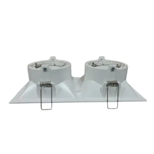 Twin GU10 Recessed Focused Adjustable Downlight Spotlight - Light fixtures UK