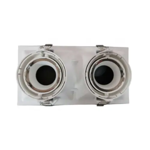 Twin GU10 Recessed Focused Adjustable Downlight Spotlight - Light fixtures UK