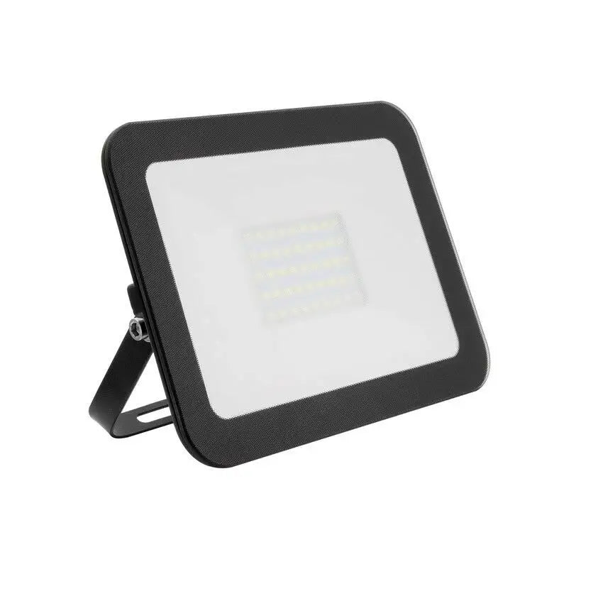 Outdoor LED Floodlight 10W 30W 50W Slim Line 6500K Flood Light IP65 Black UKEW