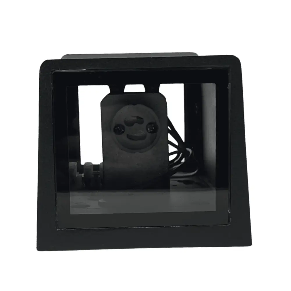Outdoor IP54 Square Curved GU10 Wall Up Down Light Black Finish UKEW