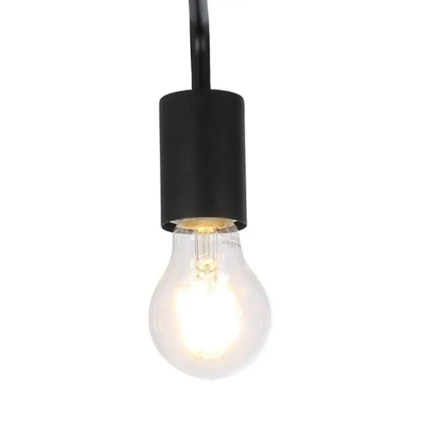 Vintage Over the Table 3 Way Ceiling Light black Finish E27 Fitting UKEW®