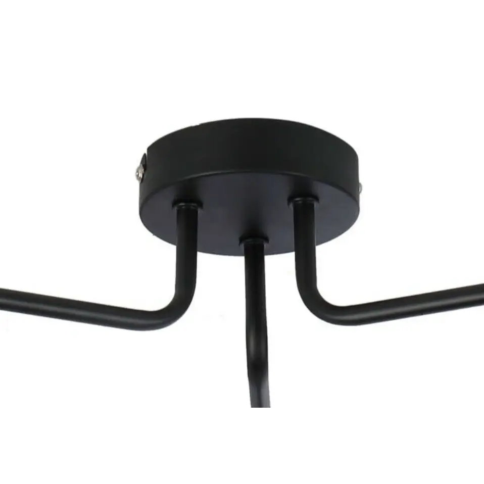 Vintage Over the Table 3 Way Ceiling Light black Finish E27 Fitting UKEW®