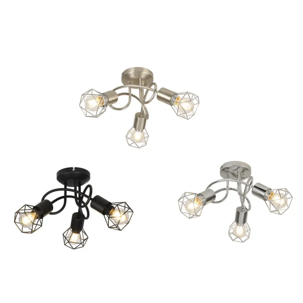 Vintage Decorative Cage Ceiling Light for a Nostalgic Home Touch - Garden & Patio:Garden Lighting:Wall & Ceiling Lights
