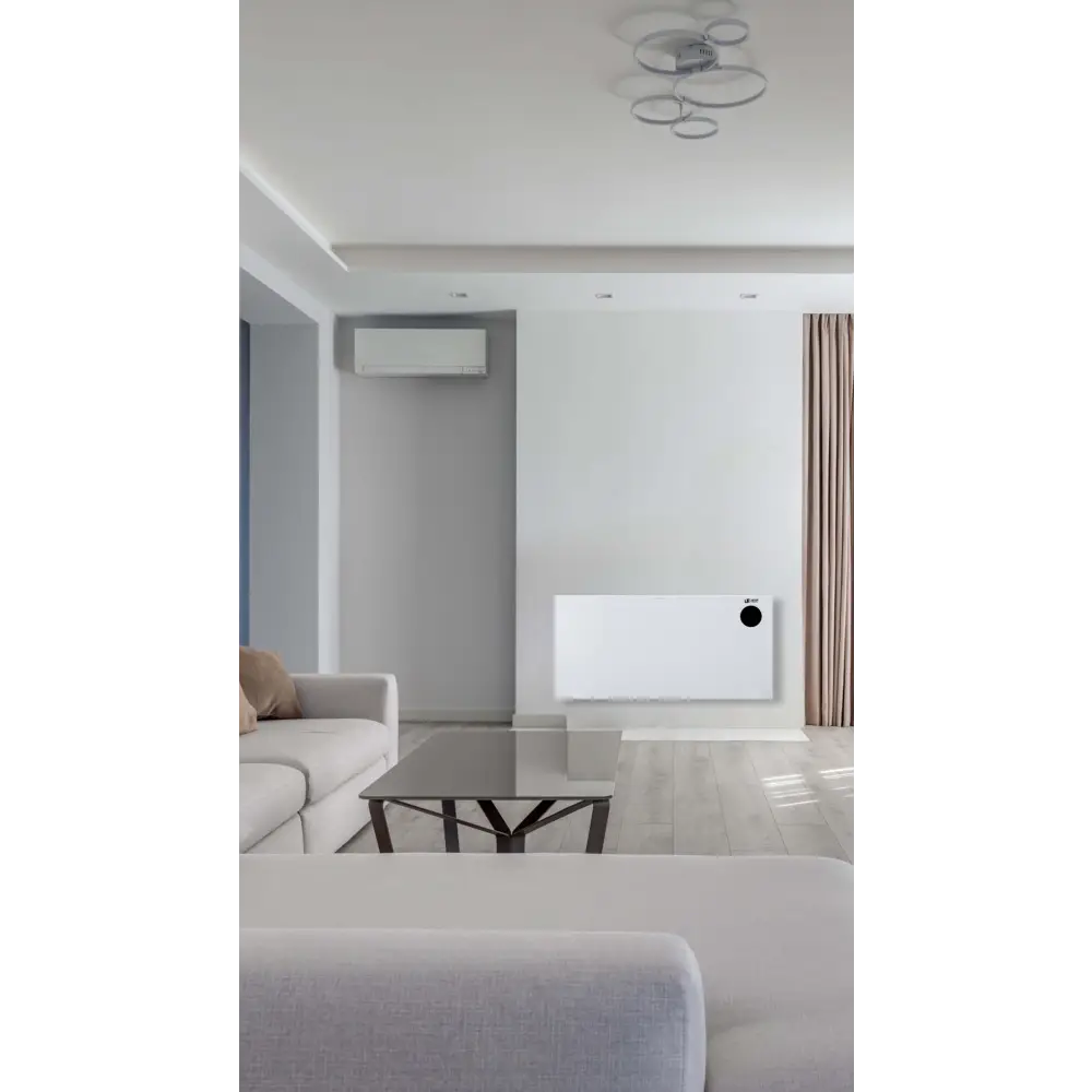 Wall Heater Wifi Electric Convector Panel White 24H 7 Day Thermostat 2Kw/1/KW - Light fixtures UK