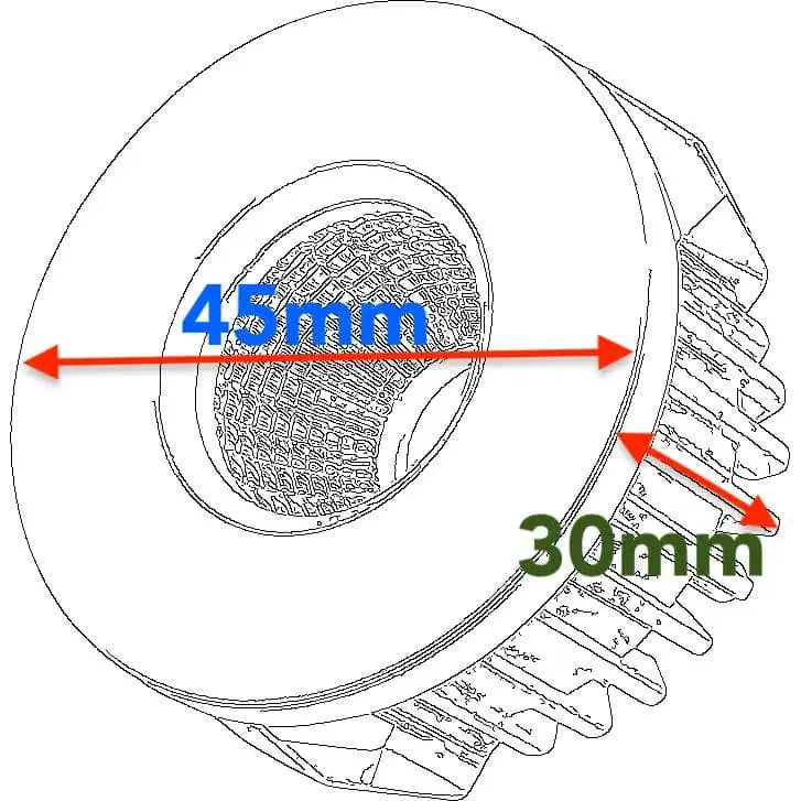 Warm white Mini 3W LED round White LED Recessed Ceiling Light Cabinet Downlights UKEW