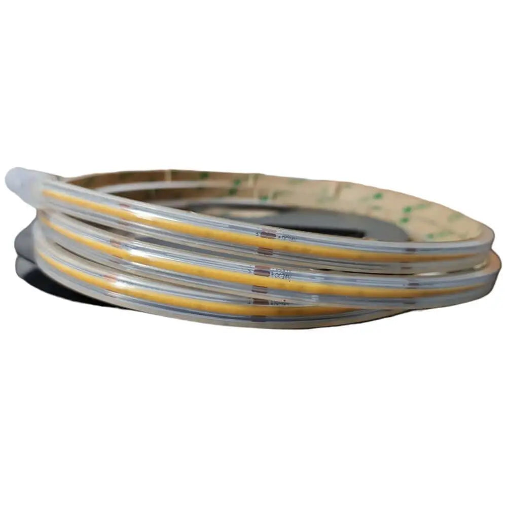 IP67 COB 9W LED Dotless Strip Light Waterproof 24V, 480 LEDs, 3000K, 5M roll on a reel for indoor and outdoor use