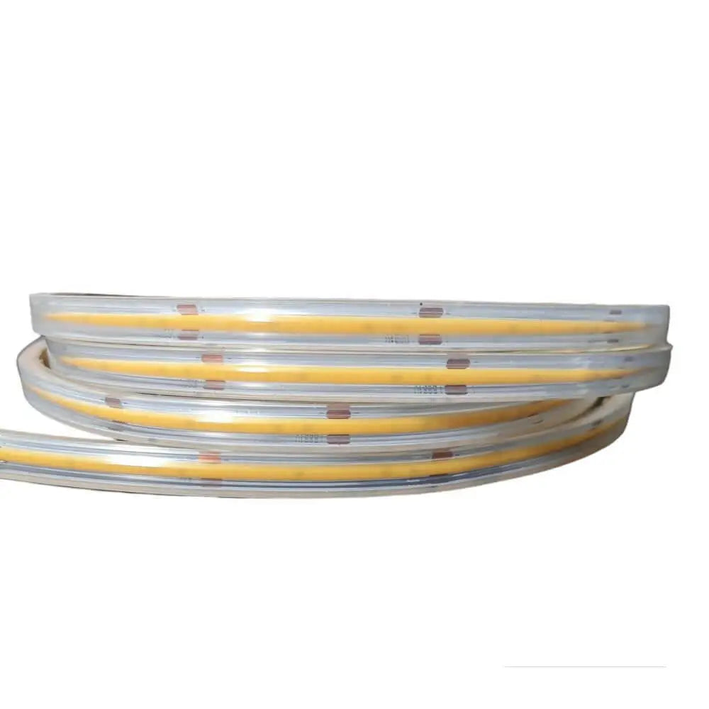 IP67 COB 9W LED Dotless Strip Light Waterproof 24V, 480 LEDs, 5M Roll for indoor and outdoor usage.